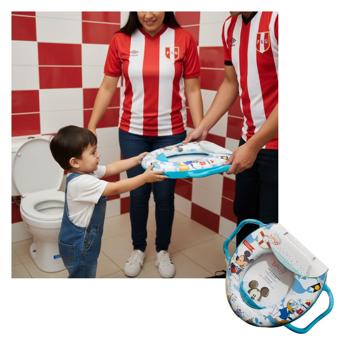 GENERICO - Adaptador para Inodoro de Niño con Asa DMK