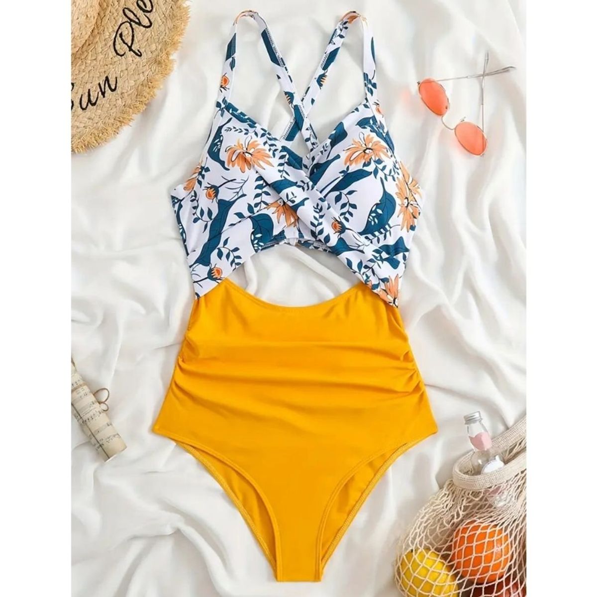 GENERICO - TRAJE DE BAÑO CON COPA Y FORRO INTERNO