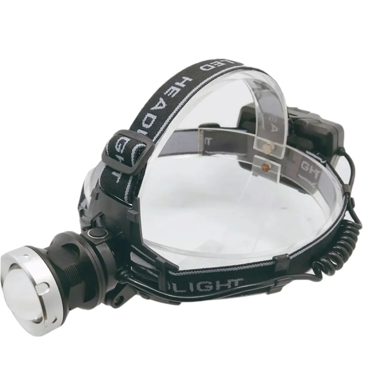 BESTON - Linterna frontal Linterna de cabeza recargable blanca Doble bateria