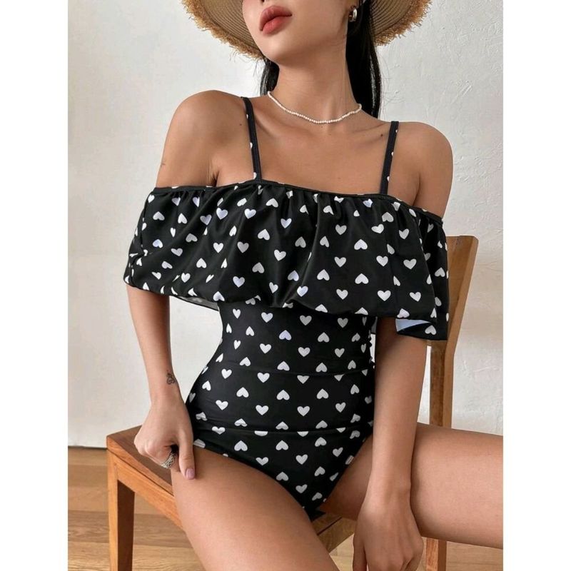 GENERICO - TRAJE DE BAÑO ENTERO CON COPA Y FORRO TIPO RUMBERA