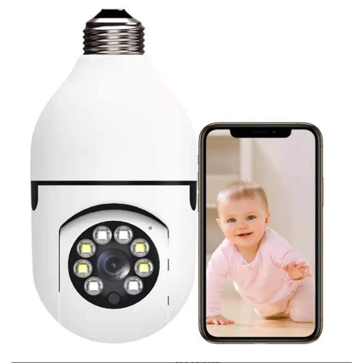 OEM - Foco Camara WiFi Full HD 1080P Seguridad para Interiores