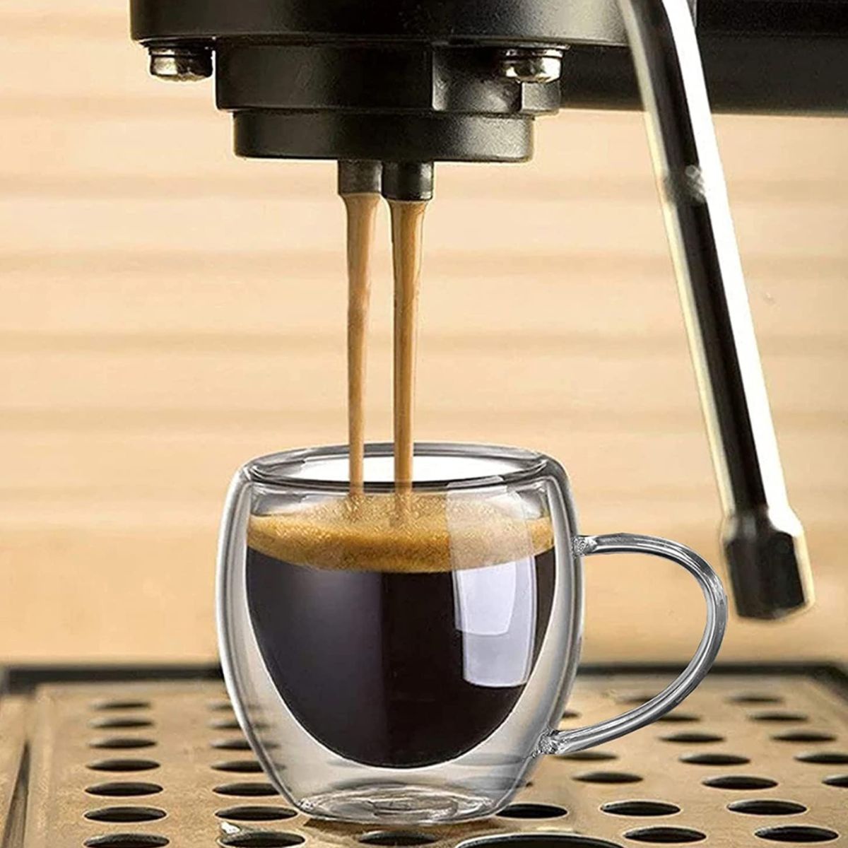 GENERICO - Kit cafetera moka italiana 6tz + 2 tazas espresso