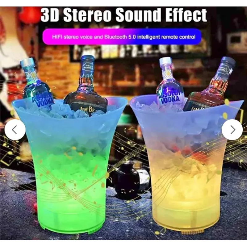 GENERICO - HIELERA BLUETOOH ALTAVOZ CON LUCES LED