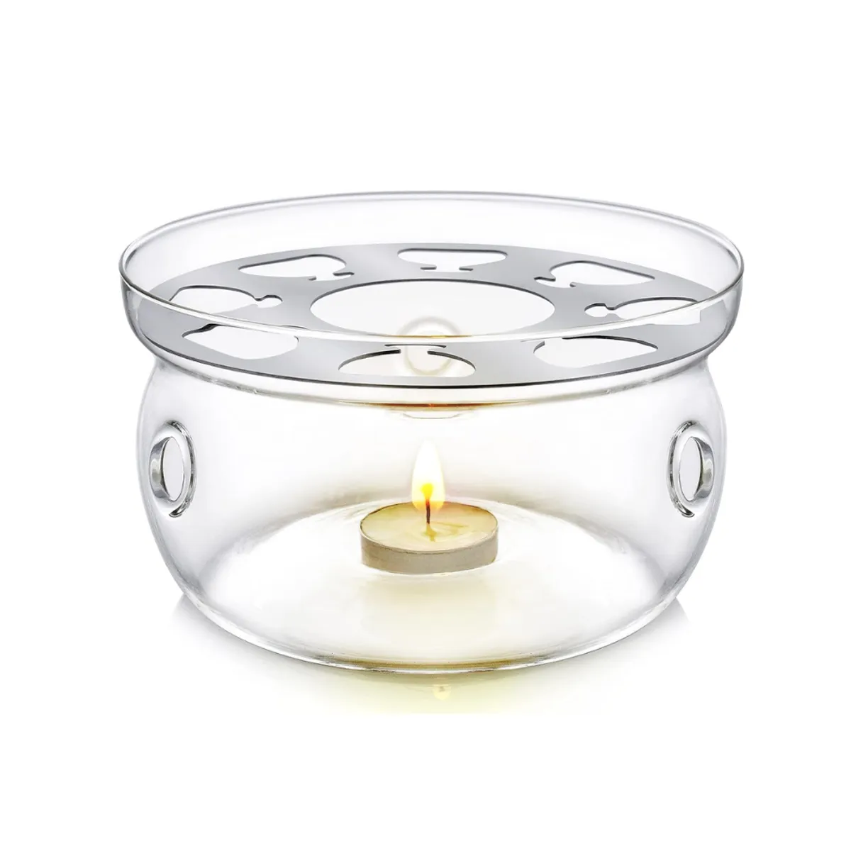 INSPIRA - Base Calentador para Tetera de Vidrio con Soporte para Vela