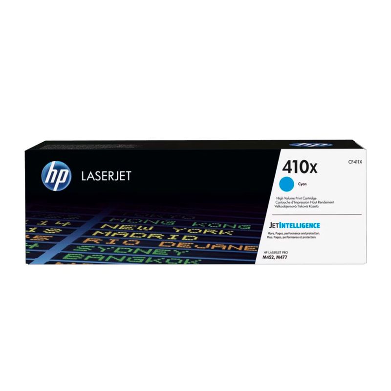 HP - TONER HP 410X CYAN 50K PAG LJPRO M477 PN CF411X