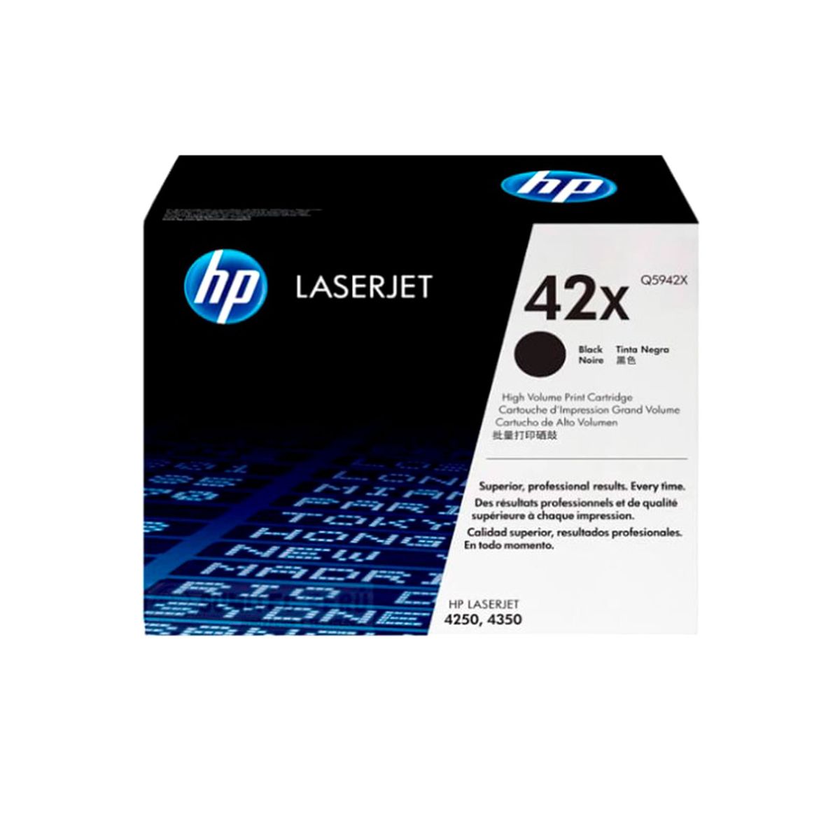 HP - TONER HP 42X COLOR NEGRO 20K PAG LJ PRO 42504350 PN Q5942X