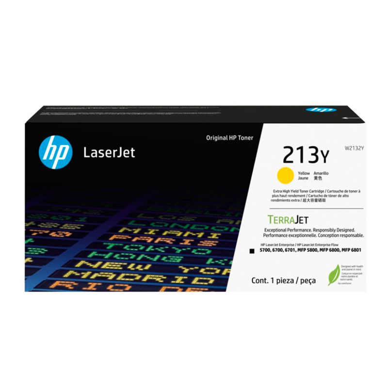 HP - TONER HP 213Y AMARILLO 12K PAGS LJ 58006700 ENT PN W2132Y