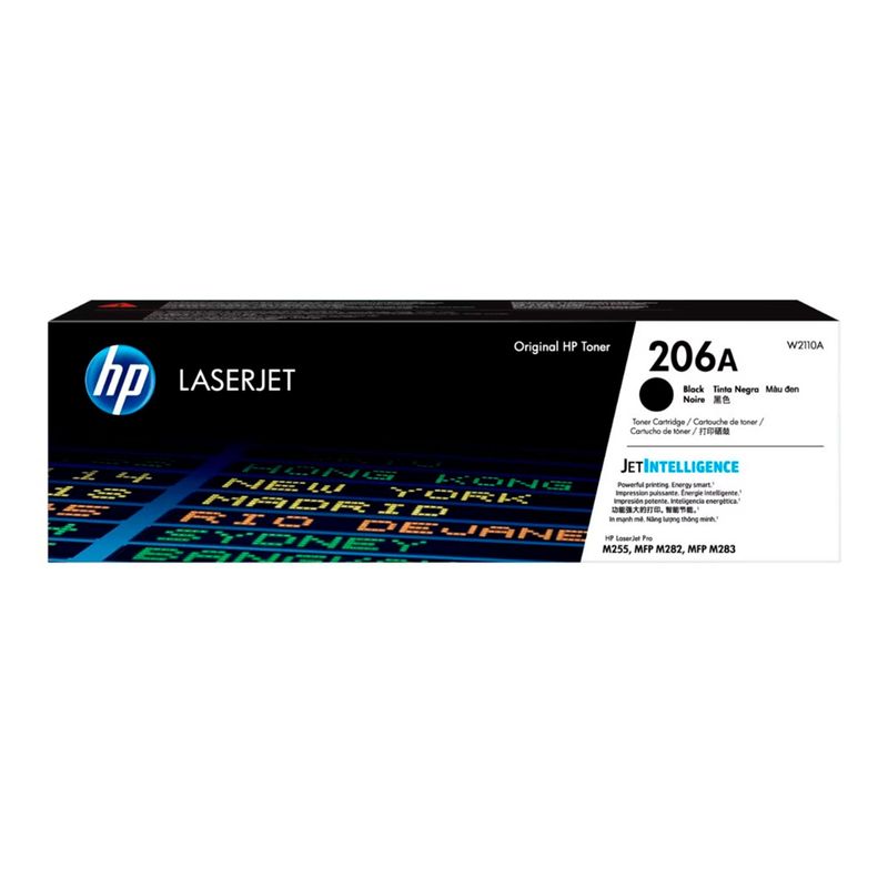 HP - TONER HP 206A COLOR NEGRO 1350 PAG LJ M255M282 PN W2110A