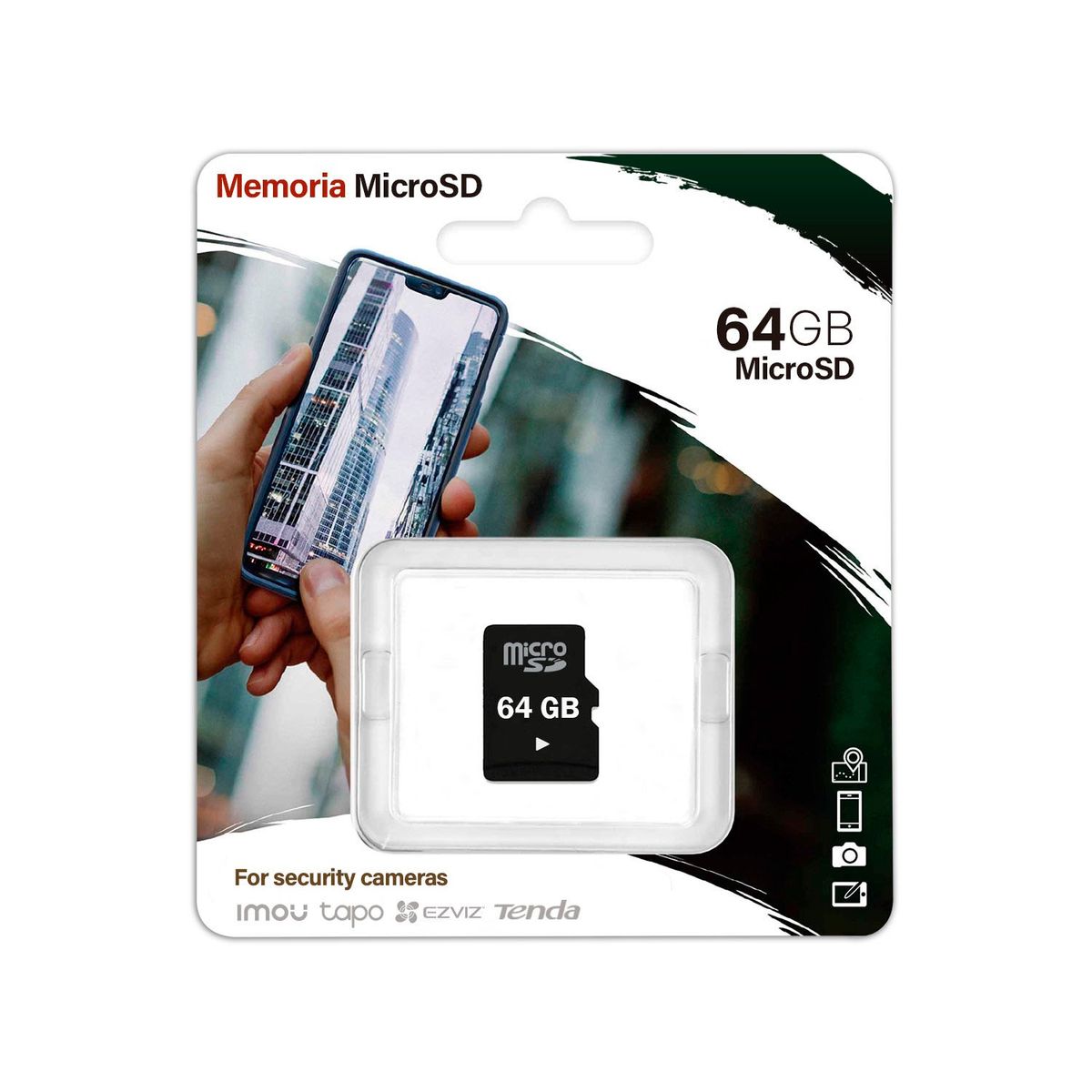 EZVIZ - Ezviz H6C PRO 5MP Cámara Wifi Gira 360 Llamada app + Micro SD 64Gb