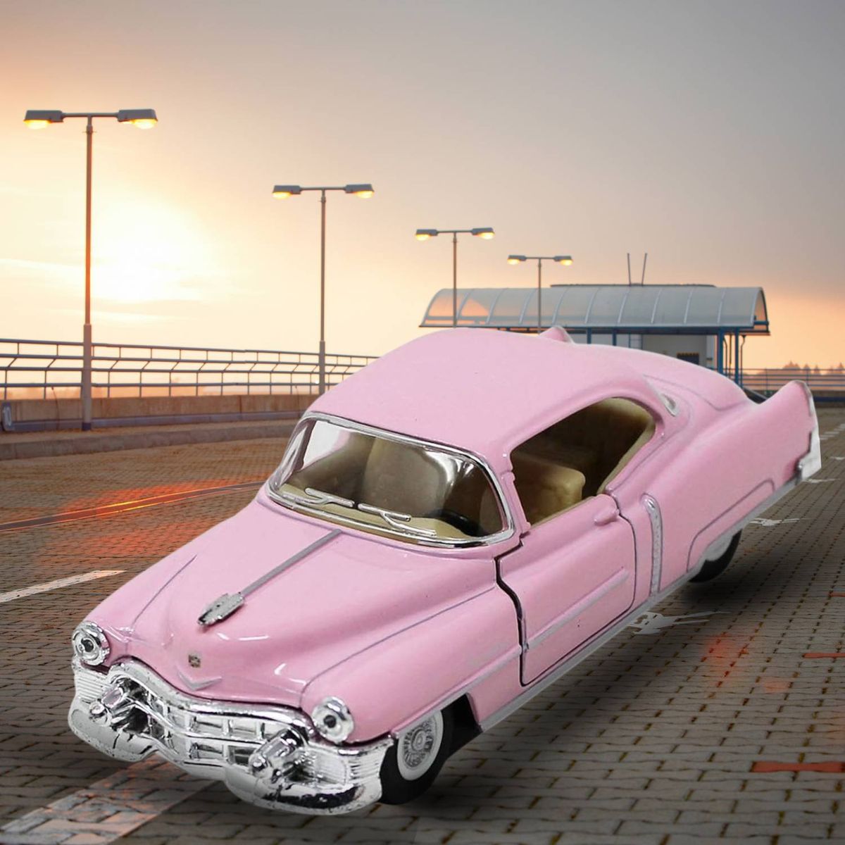 GENERICO - Auto Clasic Cadillac 1953 Rosado 13cm
