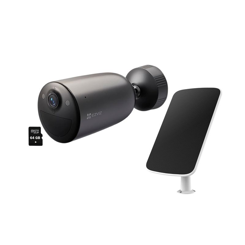 EZVIZ - Ezviz EB3 4G 2K Cámara Inteligente Exterior Batería Panel solar 64GB