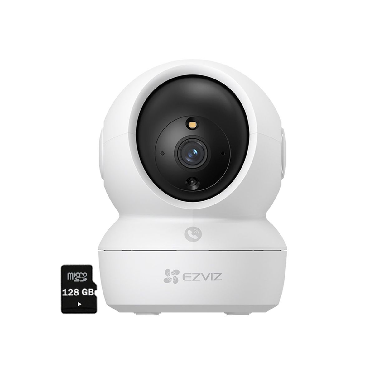 EZVIZ - Ezviz H6C PRO 3MP Cámara Wifi Gira 360 Llamada app + Micro SD 128 Gb