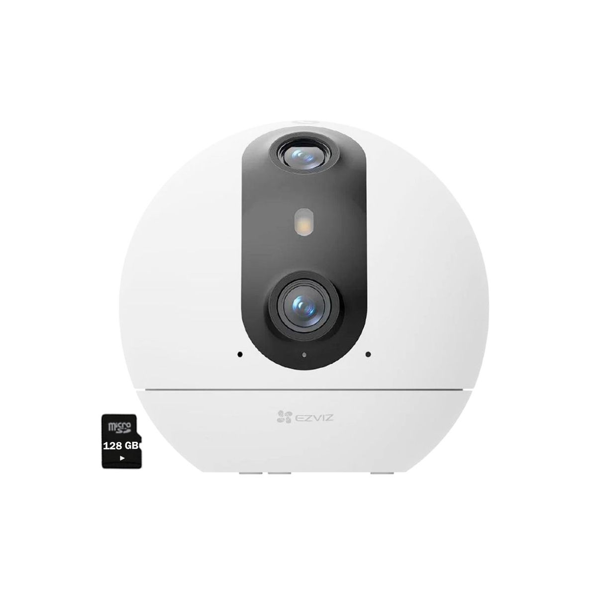 EZVIZ - Ezviz C60P Dual 2K 3MP Cámara Seguridad Wifi con Boton Llamada +SD 128GB