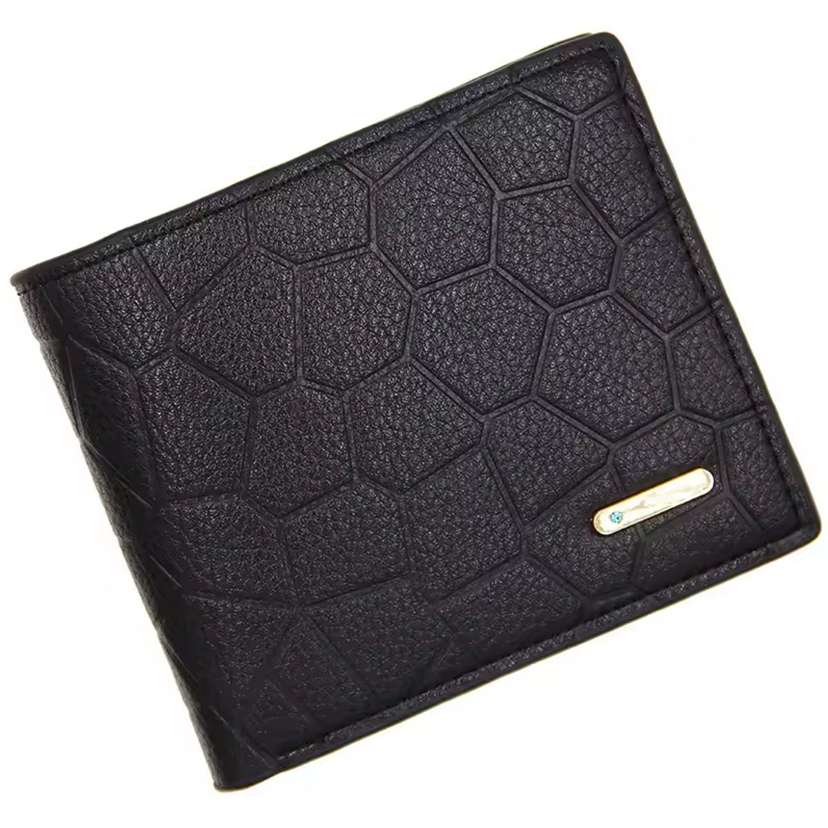 GENERICO - BILLETERA DE HOMBRE DELGADA PLEGABLE CON TARJETERO Y CREMALLERA