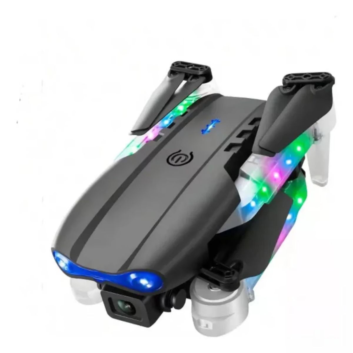 GENERICO - Drone E88D Max con Doble Camara HD luz RGB incluye Estuche y Repuestos