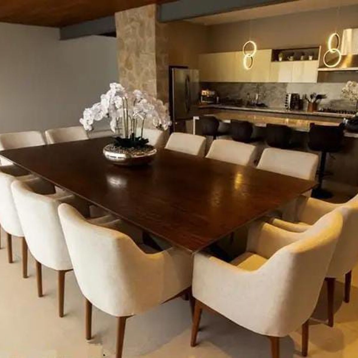 MOBILIARI - MP COMEDOR 12 SILLAS DITCOM - MARRÓN/BEIGE