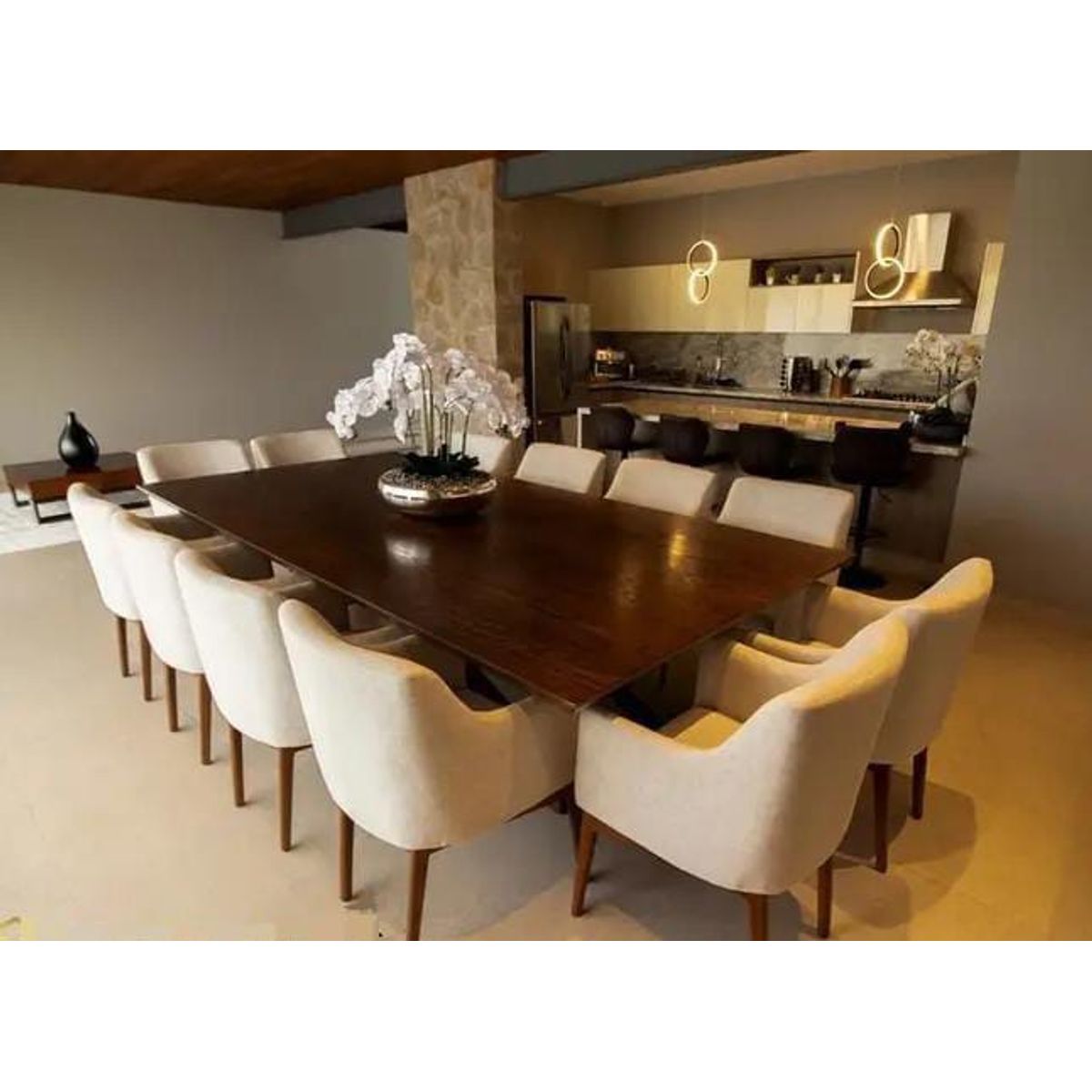 MOBILIARI - MP COMEDOR 12 SILLAS DITCOM - MARRÓN/BEIGE