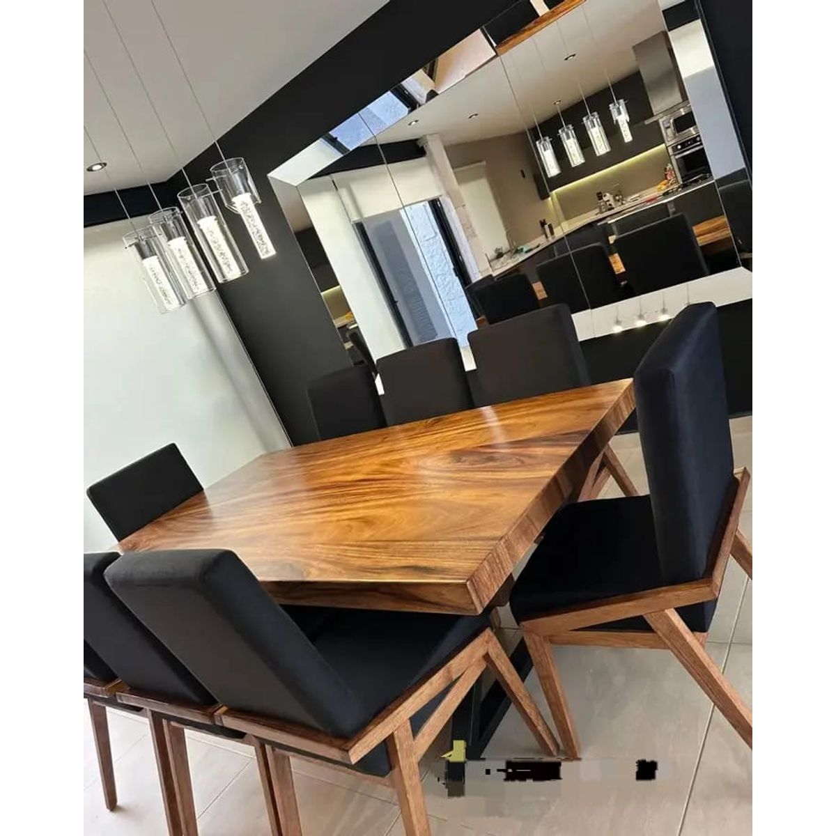 MOBILIARI - MP COMEDOR 8 SILLAS DITCOM - NEGRO