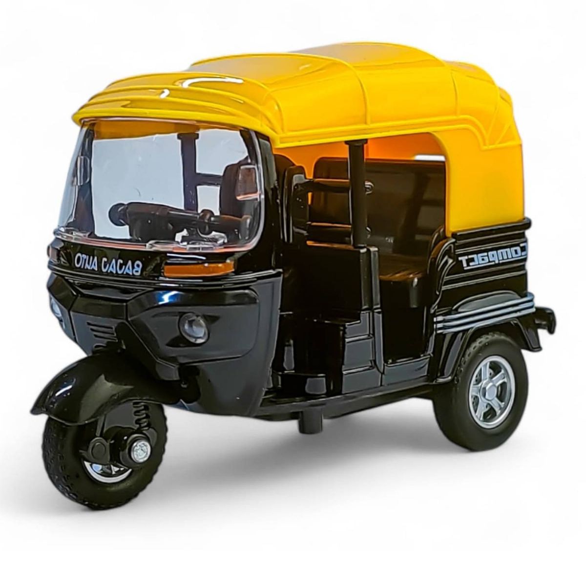 GENERICO - Mototaxi Bajaj Negro Amarillo