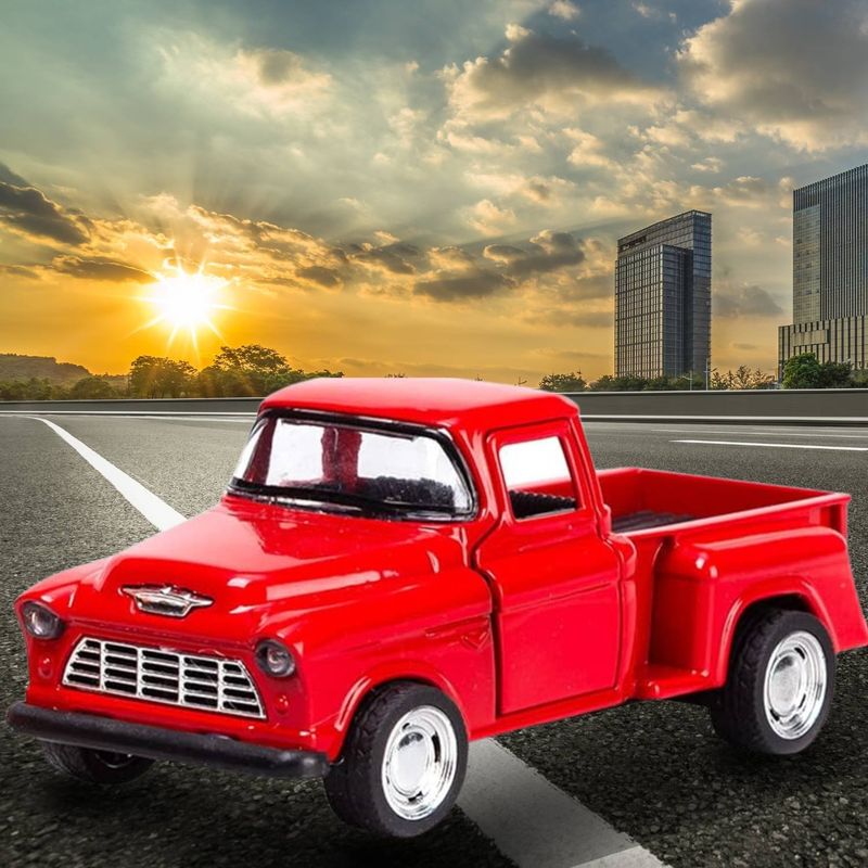 GENERICO - Camioneta Chevy Pickup Rojo De 1960