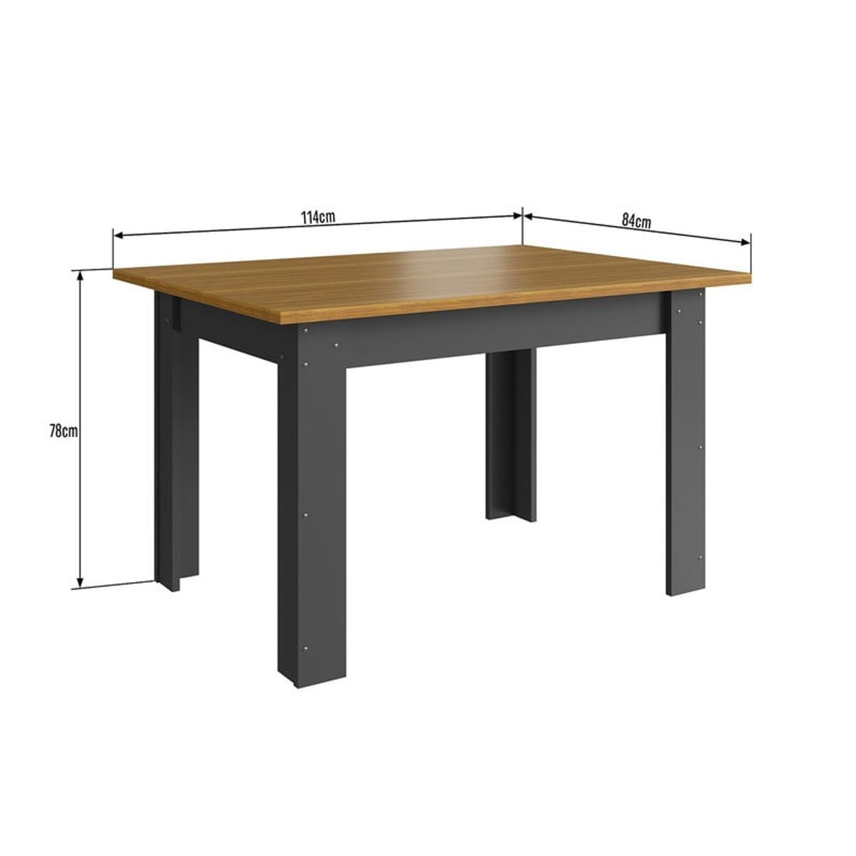 2020 HOME PERU - Mesa de Comedor 114 X 084 - Gris  Natural