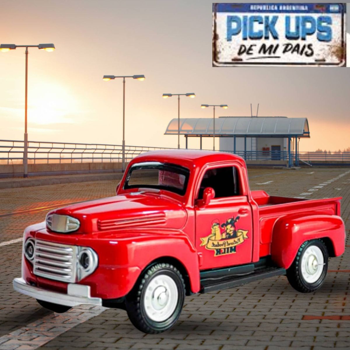 GENERICO - Camioneta Pickup Ford Americano Rojo De 1935 A 1948