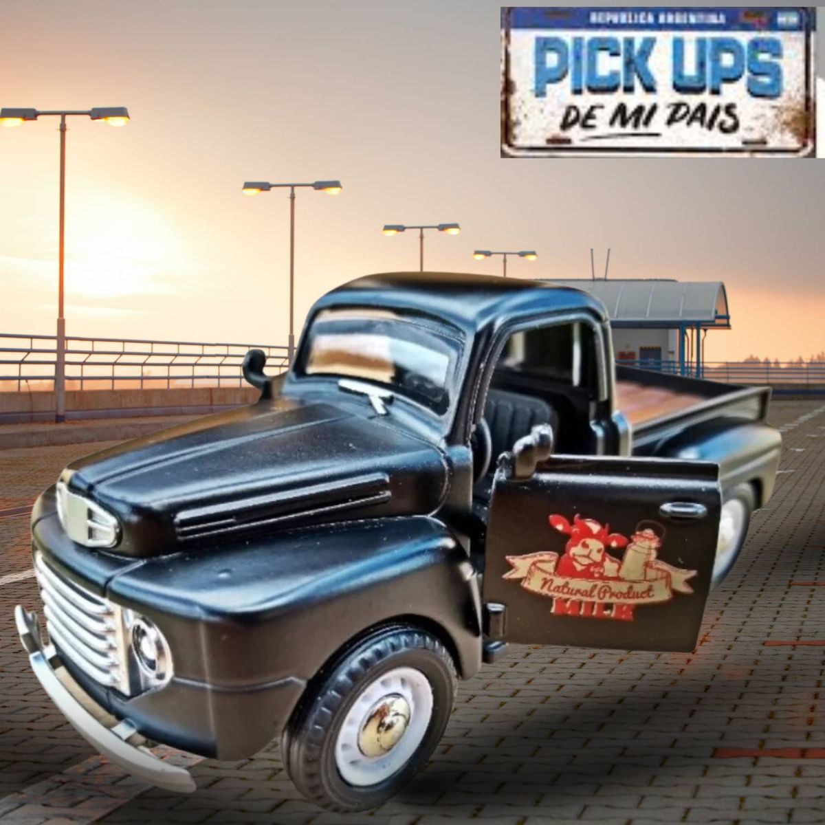GENERICO - Camioneta Pickup Ford Americano Negro De 1935 A 1948