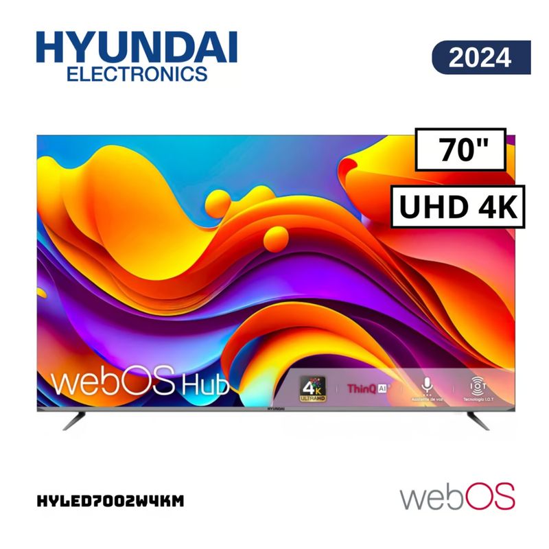 HYUNDAI - TELEVISOR HYUNDAI 70 SMART TV WEBOS HUB 4K UHD LED  - HYLED7002W4KM