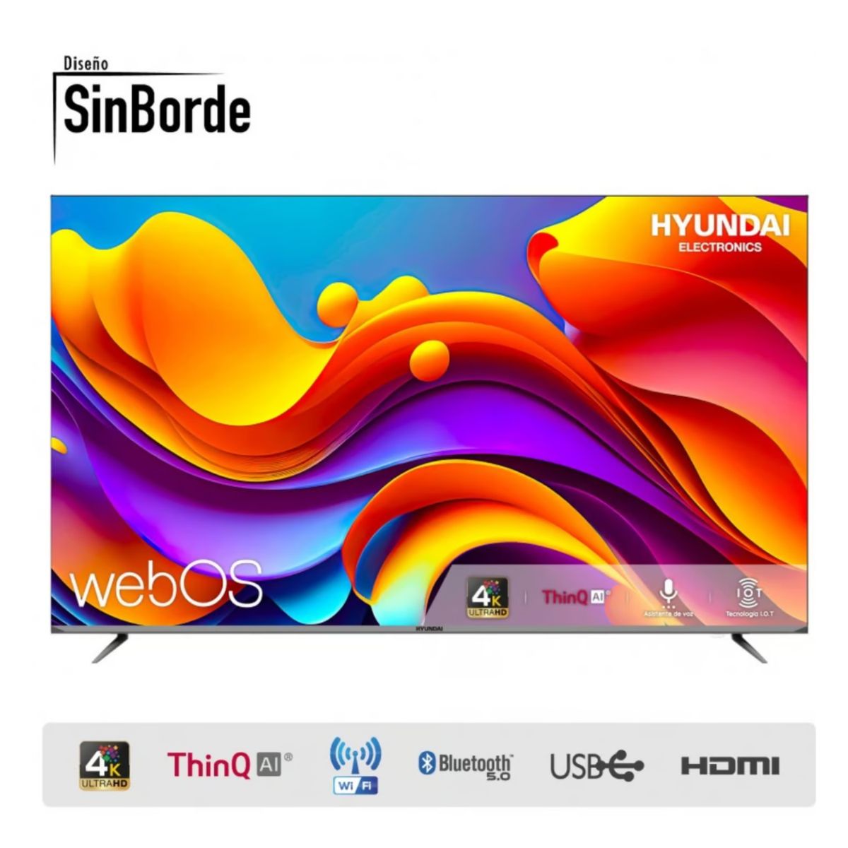 HYUNDAI - TELEVISOR HYUNDAI 70 SMART TV WEBOS HUB 4K UHD LED  - HYLED7002W4KM