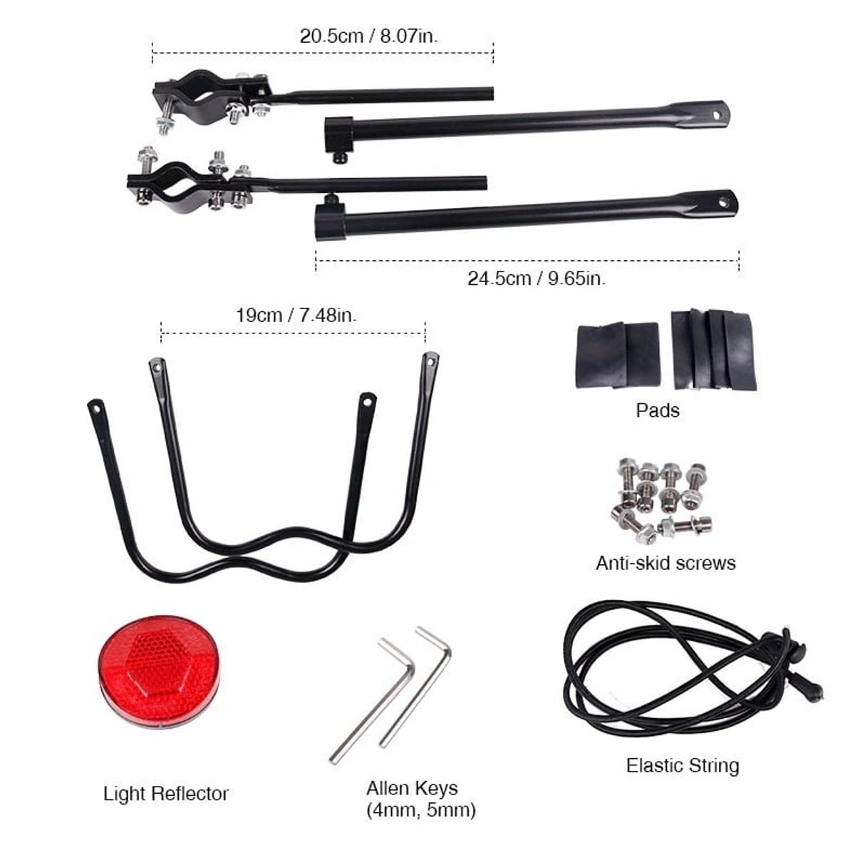 GENERICO - PARRILLA ALUMINIO DE PORTA EQUIPAJE PARA BICICLETA