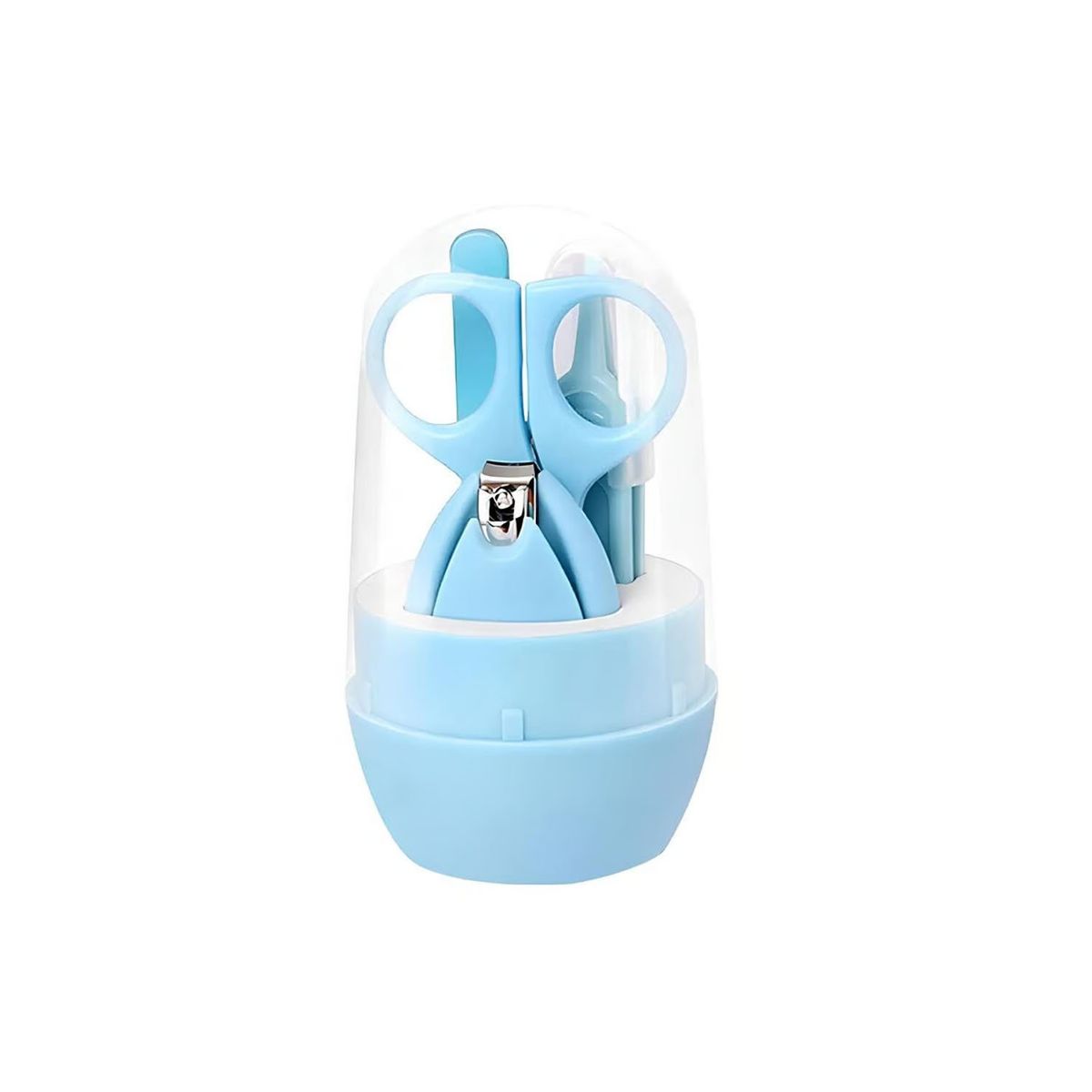 GENERICO - Kit de Cortaúñas para Bebes 4 Piezas Celeste