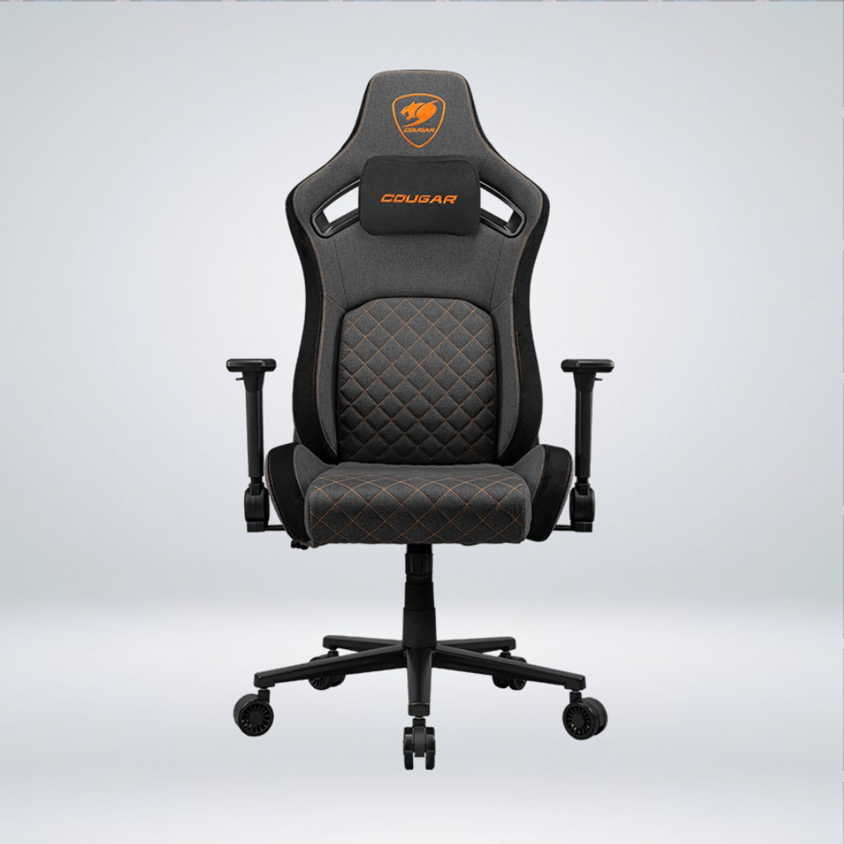 COUGAR - SILLA GAMER COUGAR DEFENSOR GRAY F TEJIDO INCLINA 155° LUMBAR - CUELLO