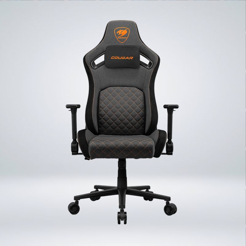 COUGAR - SILLA GAMER COUGAR DEFENSOR GRAY F INCLINA 155° APOYO LUMBAR - CUELLO
