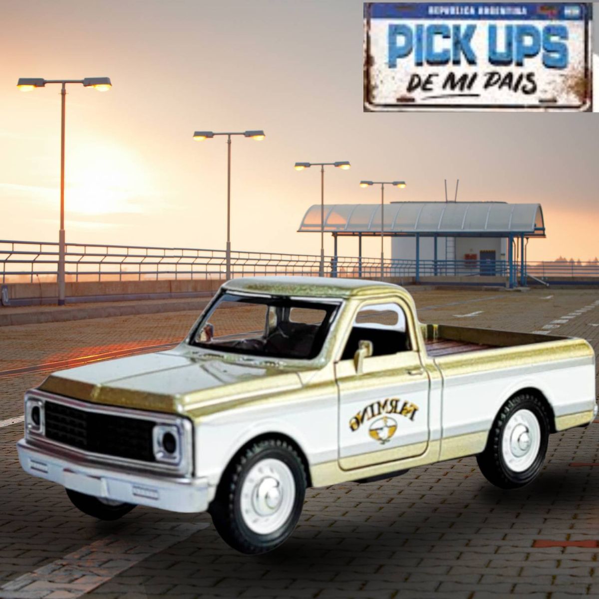 GENERICO - Camioneta Chevrolet Pickup C10 1961 Crema