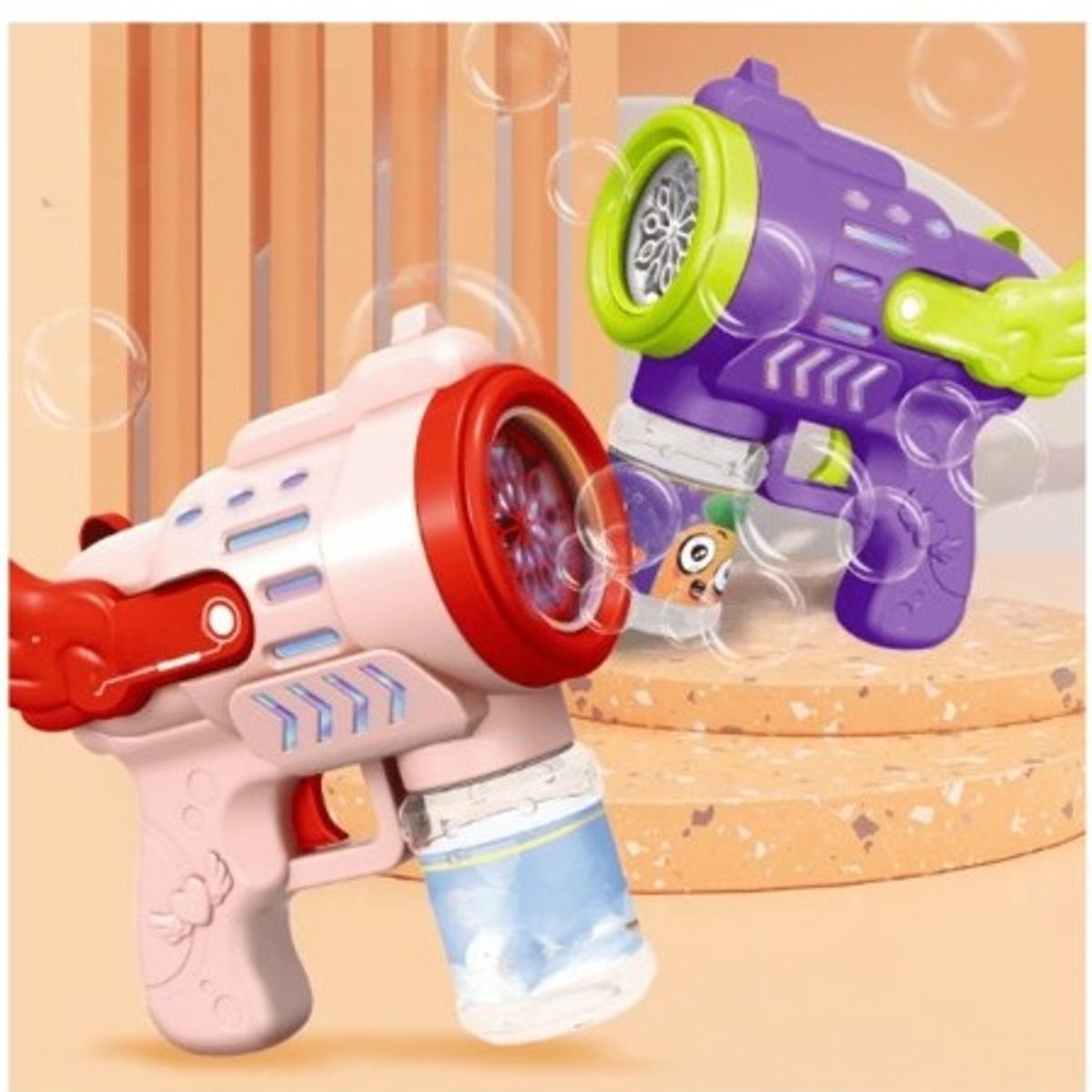 GENERICO - Pistola de Burbujas para niños color Rosado