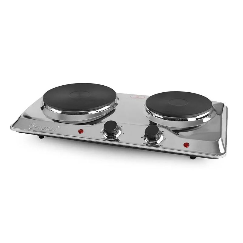 FINEZZA - Cocina Eléctrica 2 Hornillas FINEZZA FZ-204D4CH Acero