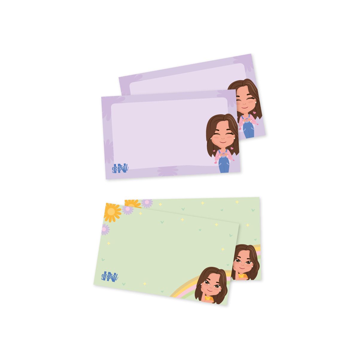 INGENIAL - Set de mininotas Ariana x 4 unds.