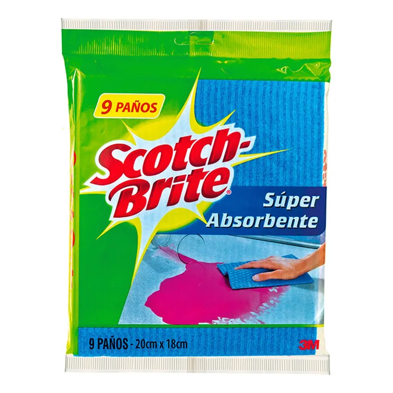 SCOTCH BRITE - Paño Scotch Brite Absorbente x9