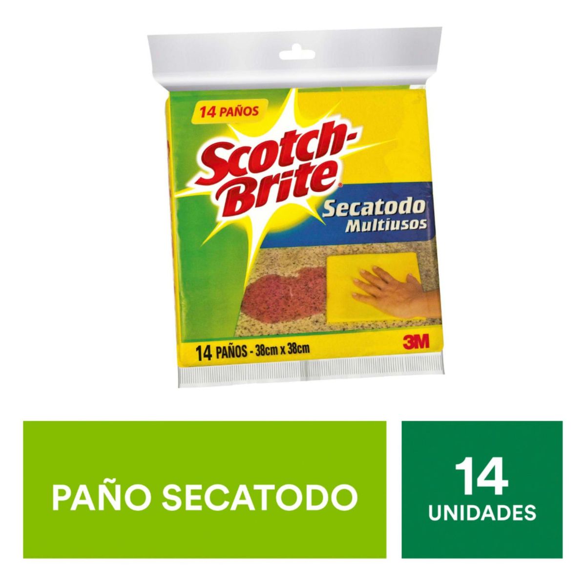 SCOTCH BRITE - Paño Scotch Brite Secatodo x14