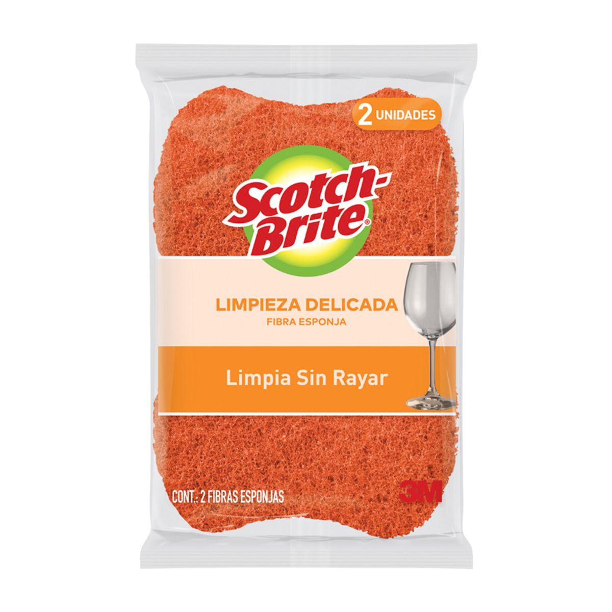 SCOTCH BRITE - Esponja Scotch Brite Cero Rayas Cocina x2