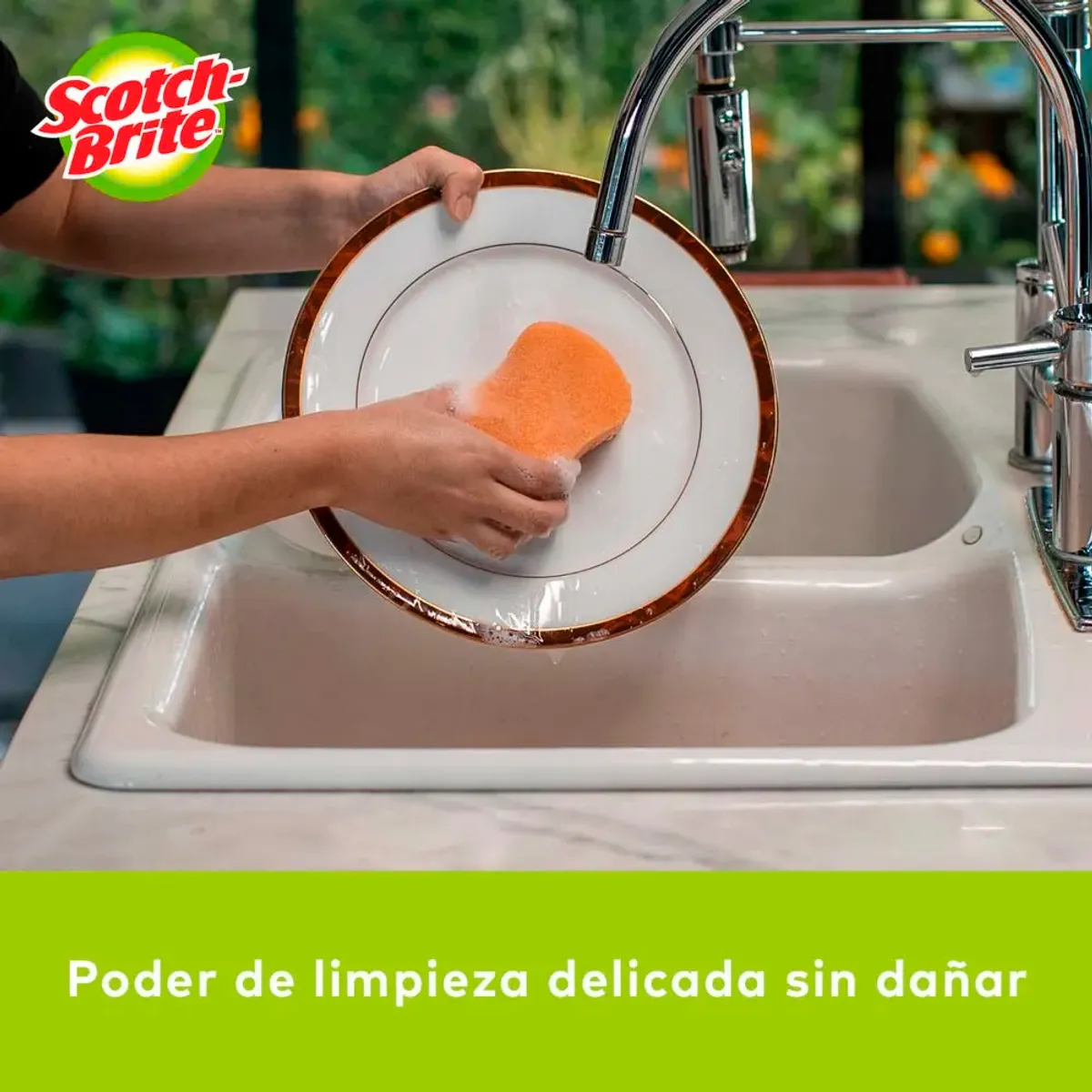 SCOTCH BRITE - Esponja Scotch Brite Cero Rayas Cocina x2