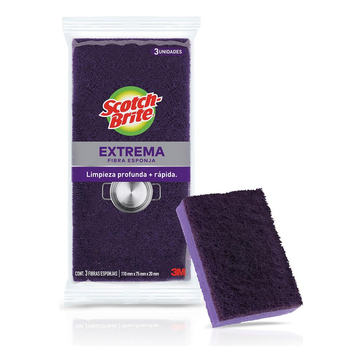 SCOTCH BRITE - Esponja Scotch Brite Extrema x3