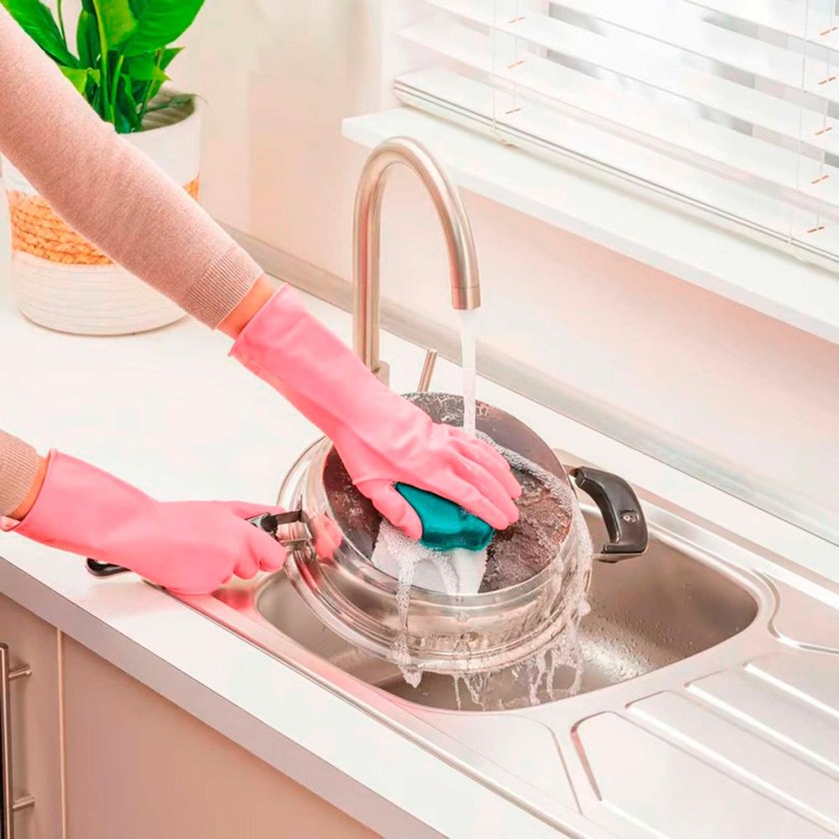 SCOTCH BRITE - Guantes Scotch Brite Cocina Talla M