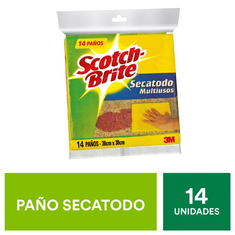 SCOTCH BRITE - Paño Scotch Brite Secatodo x14