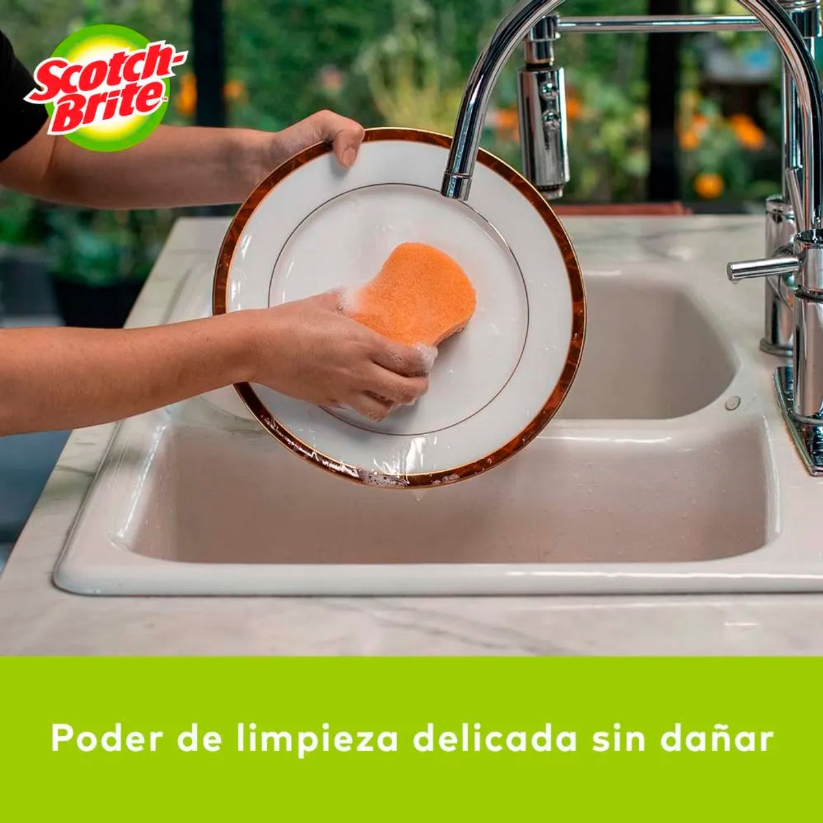 SCOTCH BRITE - Esponja Scotch Brite Cero Rayas Cocina x2
