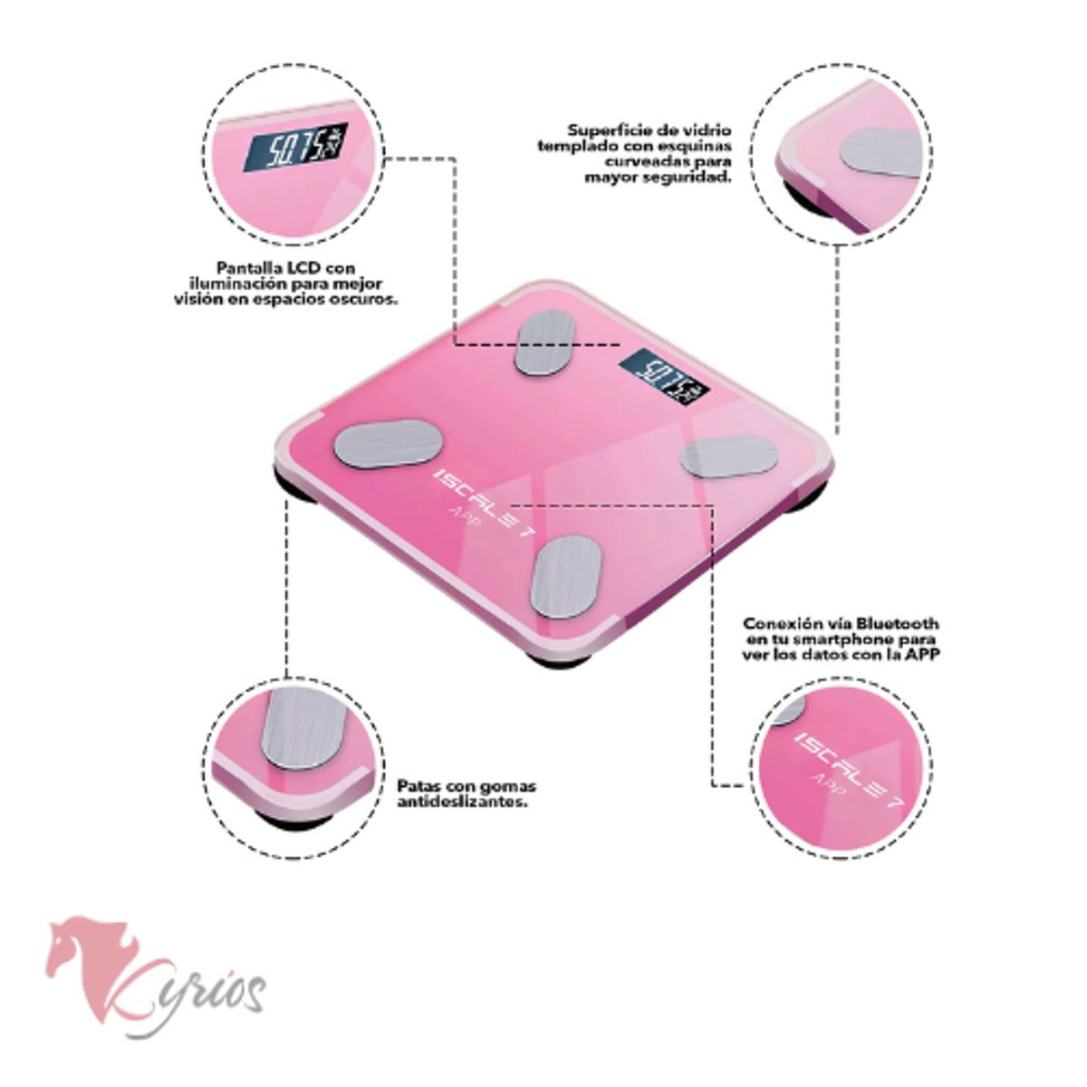 NO LOGO - Balanza Bluetooth Carga Solar