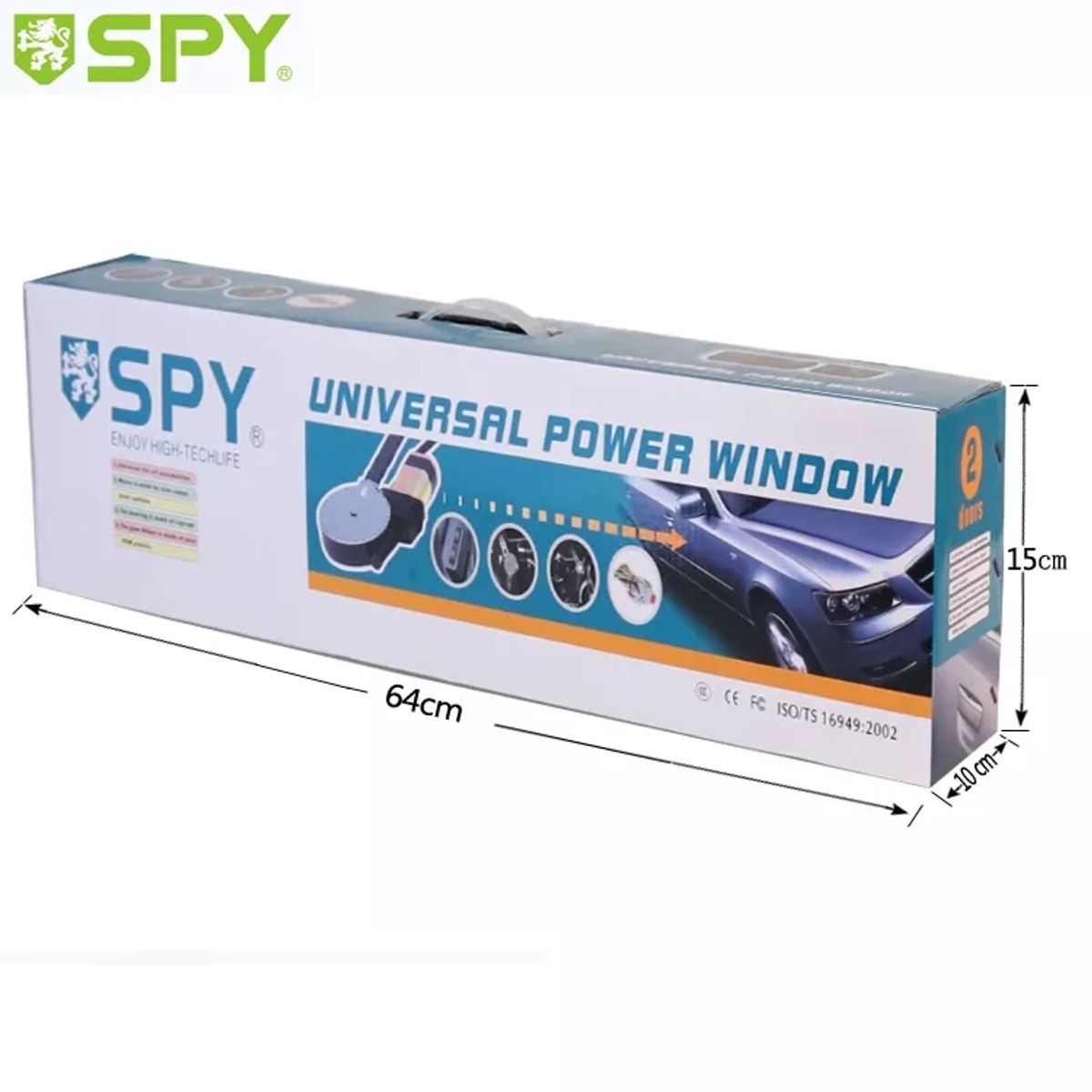 SPY - KIT LUNAS ELECTRICAS UNIVERSAL PARA 2 PUERTAS PARA AUTO