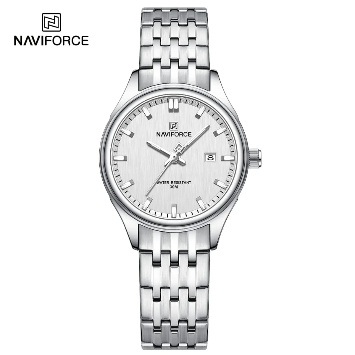NAVIFORCE - Reloj Naviforce 8039L Correa Acero Para Dama