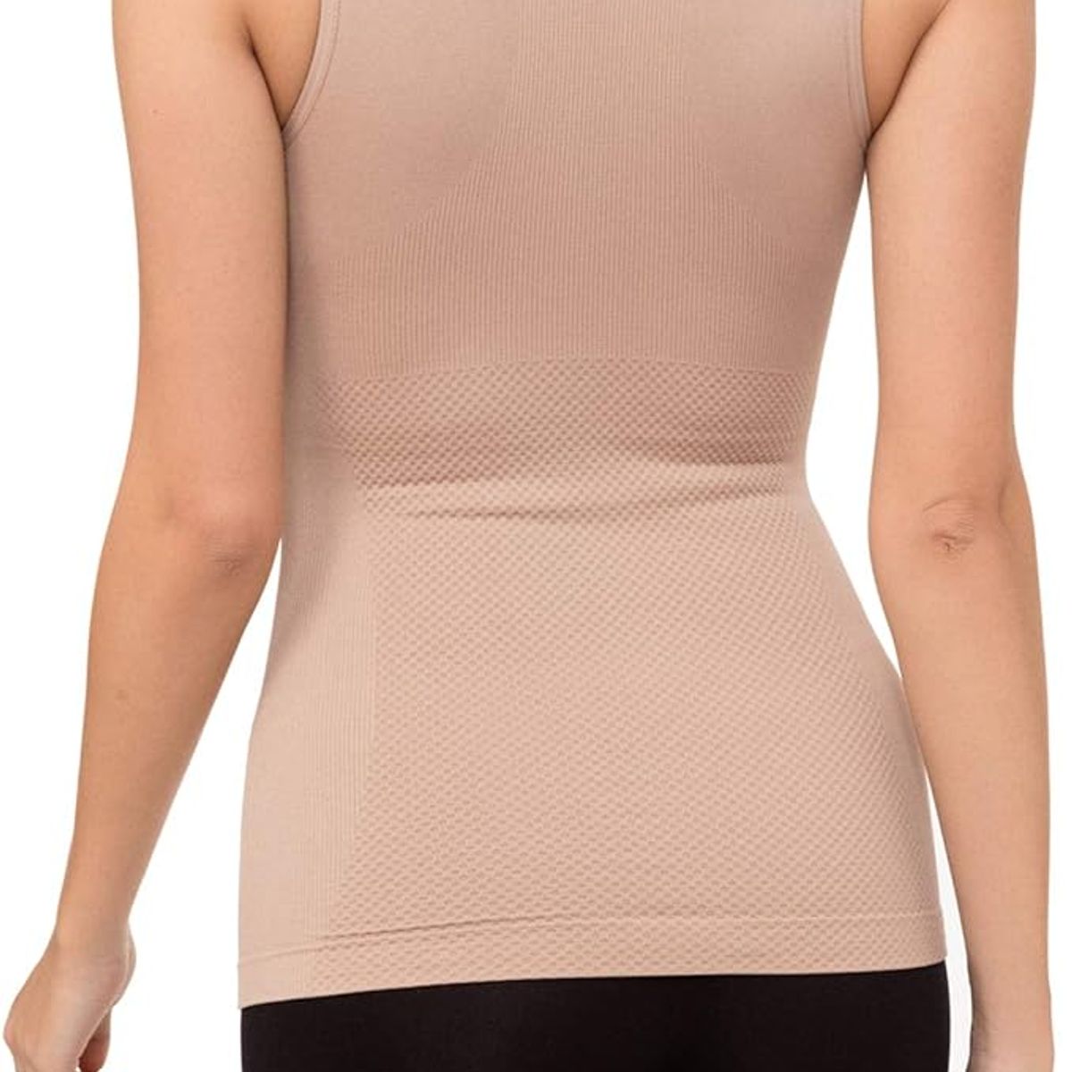 GENERICO - Camiseta Fajera Control Abdomen Beige