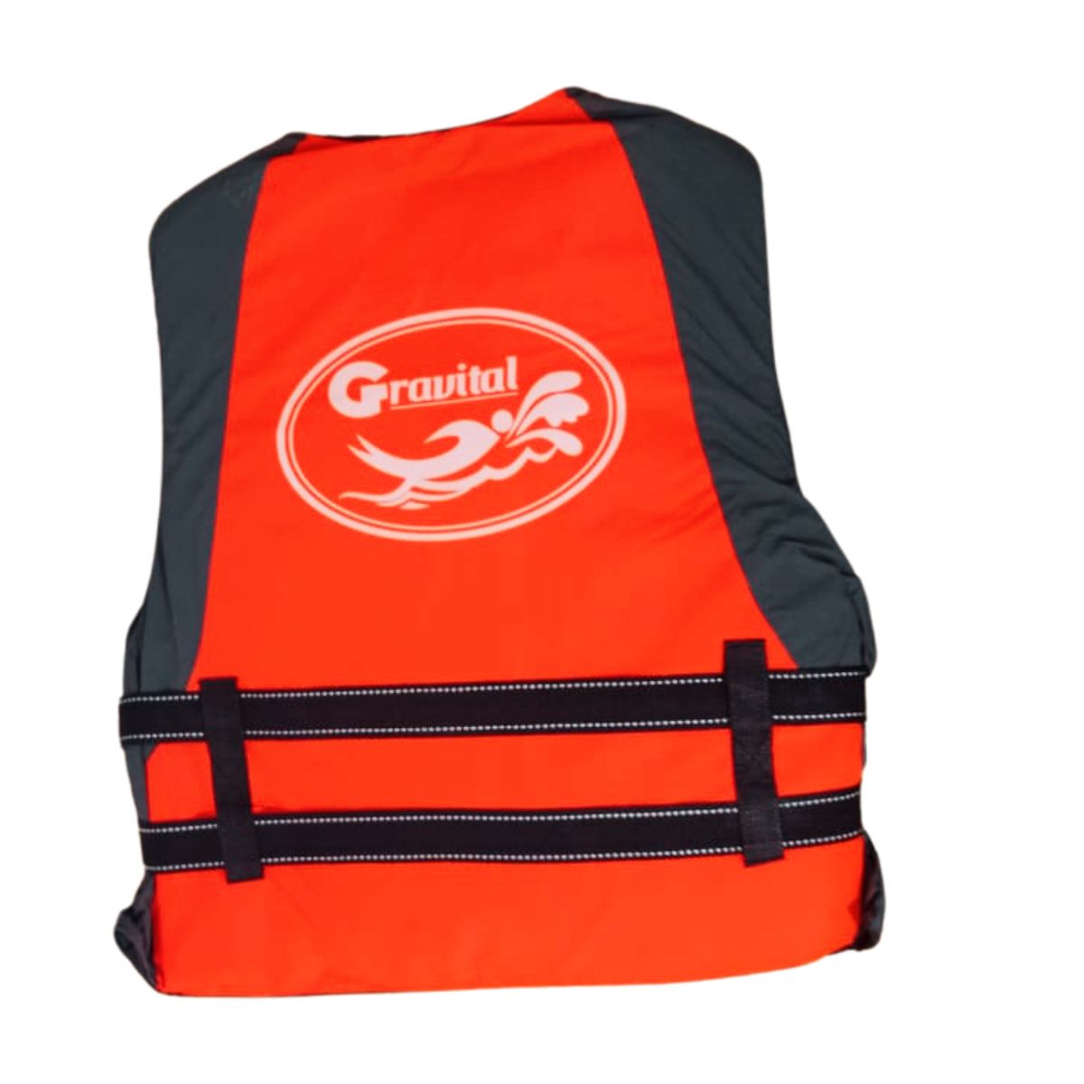 GENERICO - Chaleco Salvavidas con silbato Gravital sin cuello Naranja XL